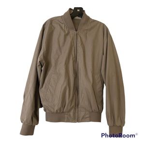 💫 VINTAGE 80s Members Only Gray Racer Bomber Jacket VTG 80s